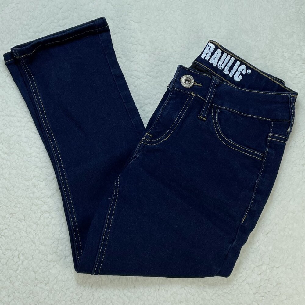 Hydraulic Jeans Juniors Sz 1 Blue Lola Curvy Capri Denim Low Rise 25x19